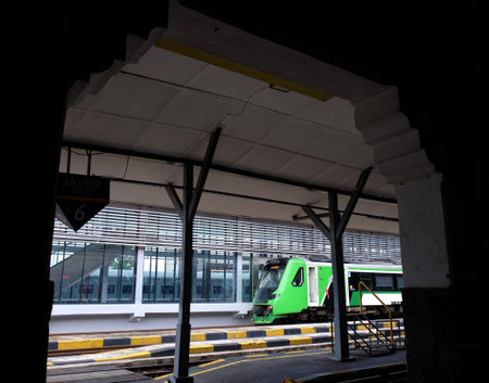 Solo Balapan Train Station, Solo, Central Java / Indonesia - December 29 2019 : The new Airport...