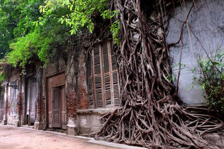 Kota Lama, Semarang / Indonesia - July 6 2020 :  Bike at Kota Lama, Semarang, Central Java, Indonesia.のeditorial素材