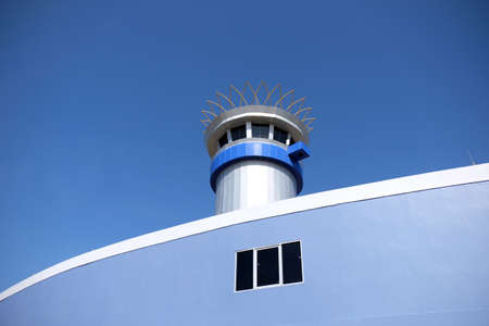 Yogyakarta, Indonesia - August 28 2020: A view of air navigation tower in Yogyakarta International Airport or commonly called YIA. YIA is a new airport in Kulon Progo Regency, Yogyakartaのeditorial素材