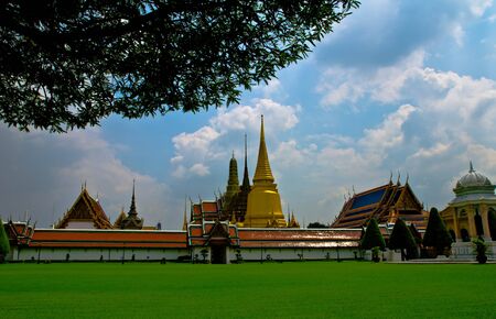Wat Phra Kaew Bangkok Thailandの写真素材