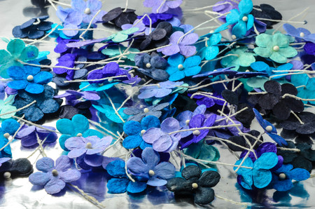 Paper crafts flowersの写真素材