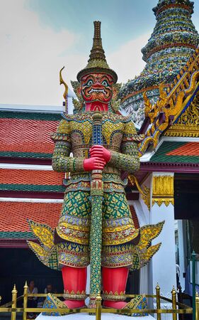 Giant in the templeの写真素材