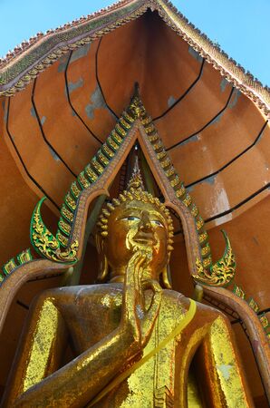 Buddha statue Wat Tham Sua Kanchanaburi Thailandの写真素材