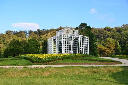 Greenhouse with flower in Chiangmai Thailandの写真素材