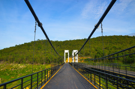 Twin Bridge at Mae Kuang Dam Chiangmai Thailand