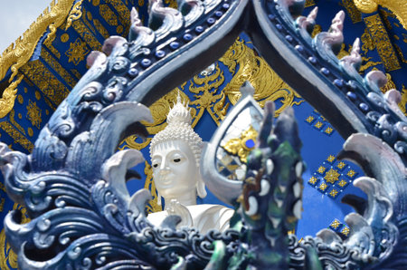 Wat rong suea ten Changrai Thailandのeditorial素材