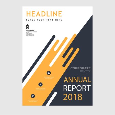 Annual Report illustration, Business Brochure, Flayer Design, Cover Book and Magazine.のイラスト素材