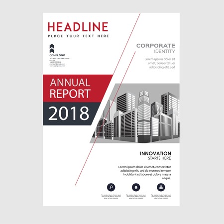 Annual Report illustration, Business Brochure, Flayer Design, Cover Book and Magazine.のイラスト素材