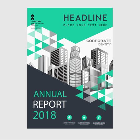 Annual Report illustration, Business Brochure, Flayer Design, Cover Book and Magazine.のイラスト素材