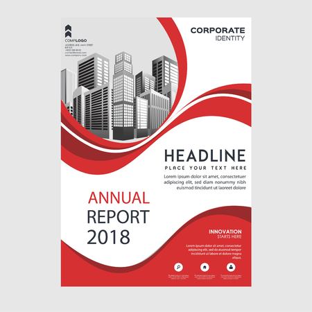 Annual Report Vector illustration, Business Brochure, Flayer Design, Cover Book and Magazine.のイラスト素材