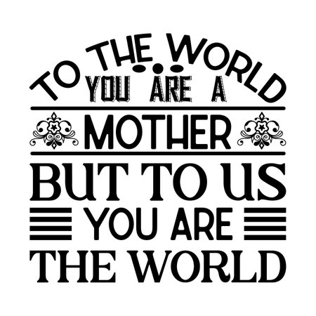 Happy Mother's Day typography shirt design for mother lover mom mommy mama Handmade calligraphy vector illustration Silhouetteのイラスト素材