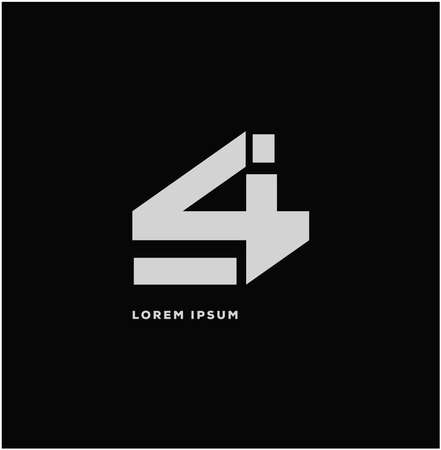 Si monogram. si logo.のイラスト素材