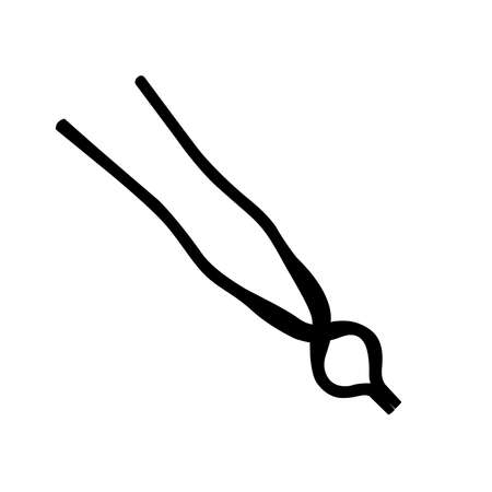 Plier/ Sandasi/ Pakad vector silhouette.のイラスト素材