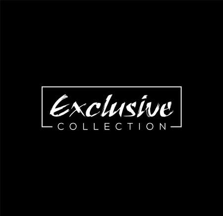 Exclusive collection typography unit vector.のイラスト素材