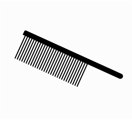 Comb icon vector. Black comb (kangi).のイラスト素材