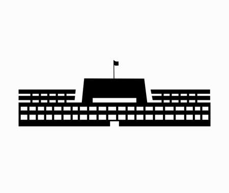Parliament of Islamic Republic of Pakistan. Pakistan Parliament Vector icon.のイラスト素材