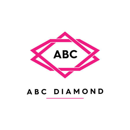 two diamonds . diamonds company with diamond symbol.のイラスト素材