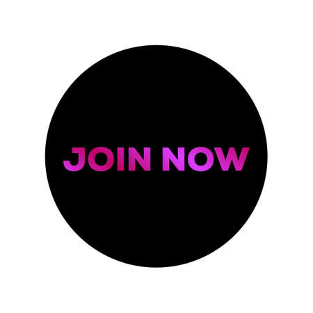 Join now button icon. Join typography icon.のイラスト素材
