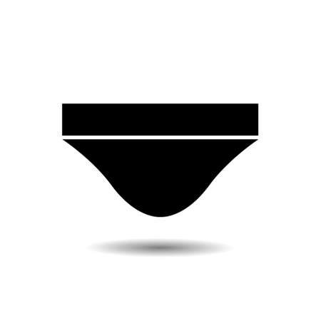 underwear icon. black underwear vector icon.のイラスト素材