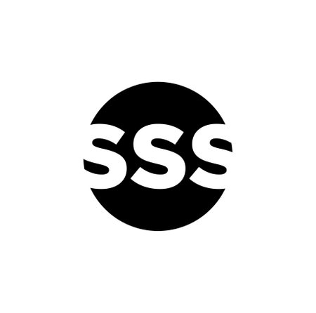 SSS letters vector icon. SSS monogram.のイラスト素材
