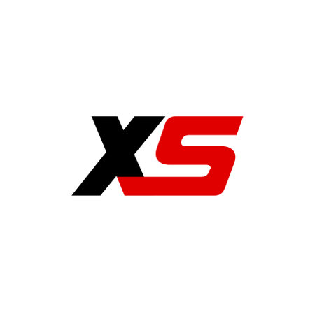 XS company name typography icon. XS letters symbol.のイラスト素材
