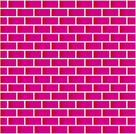 bright Pink Bricks vector wall background.のイラスト素材