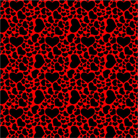 Blackhearts vector background texture.のイラスト素材