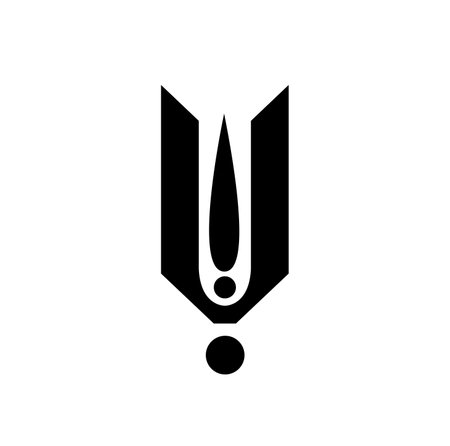 Lord Vishnu Tilak vector icon. Hindu Sanatal Tilaka.のイラスト素材