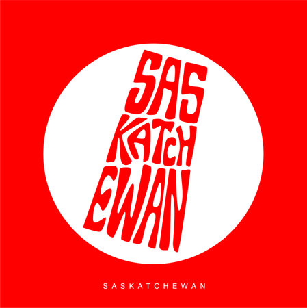 Saskatchewan Canadian state map typography. Saskatchewan state typo.のイラスト素材