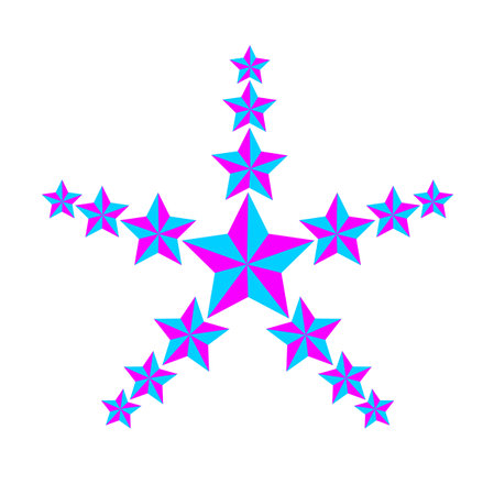Stars abstract vector icon. abstract stars illustration.のイラスト素材