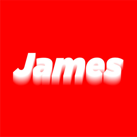 James boys name typography. james lettering art.のイラスト素材