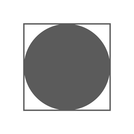 A isolated gray dot with a align on square.のイラスト素材
