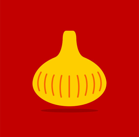 Modak food vector icon. Ganesh chaturthi special dish modak icon.のイラスト素材
