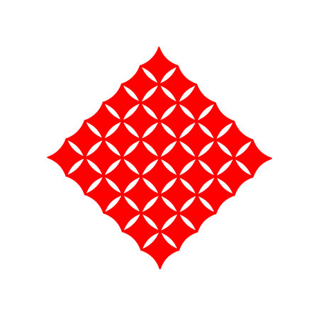 Abstract red squares mat vector form.のイラスト素材