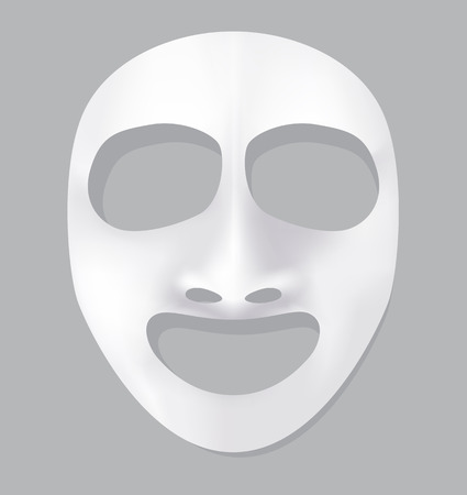 Facial mask for cosmetics, spa, beautiful, illustration design.のイラスト素材