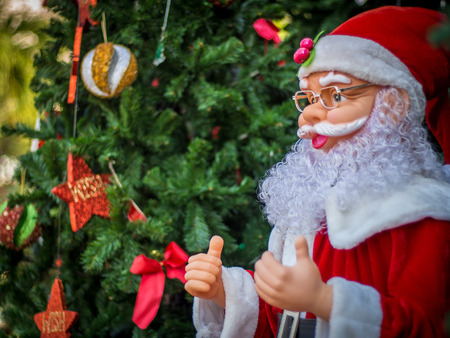 Santa, Christmas and New Year Festival Background.の写真素材
