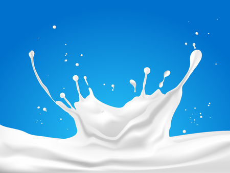 Abstract background ripple milk, Vector illustration and design.のイラスト素材