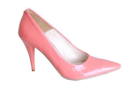 Elegant pink women shoesの写真素材