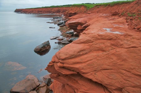 coastline of prince edward islandの写真素材