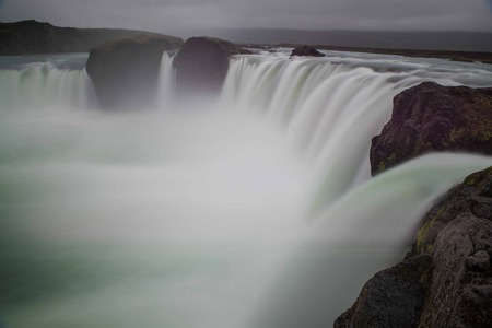Iceland waterfallsの写真素材