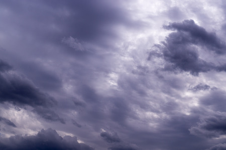 gray heavy rainy clouds at summer. background, weather.