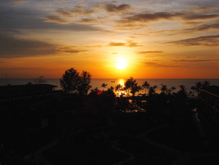 Sunset in Phu Quoc Vietnamの素材