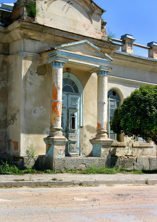 Facade of an old buildingの写真素材