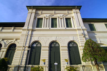 architecture in thailand, windows of grand palace, bangkok, Thのeditorial素材