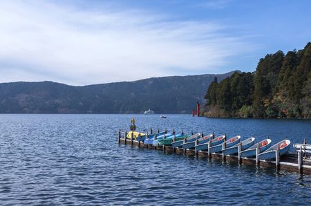 kayak port for rent to relax, sport day, japanの写真素材