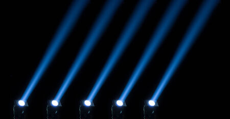 concert lighting against a dark background