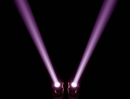 concert lighting against a dark background