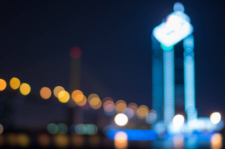 Cityscape background, Blurred Photo bokeh, cool white balanceの写真素材