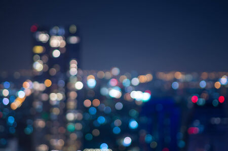 Cityscape background, Blurred Photo bokehの写真素材