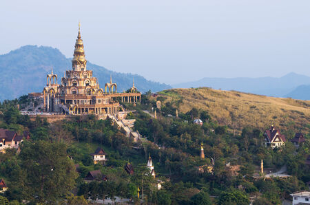 Wat Phra Dhat Phasornkaew at Phetchaboon ,Thailandの写真素材